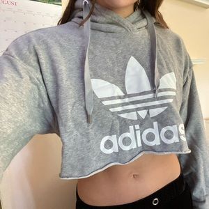 adidas hoodie cropped
